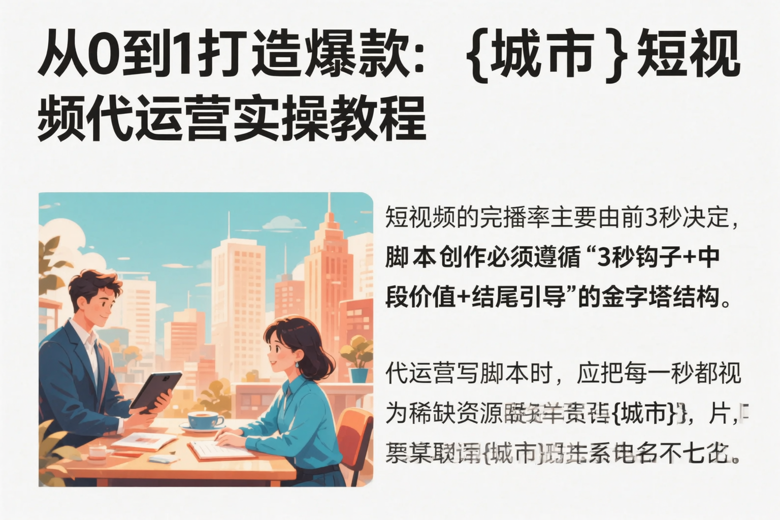 从0到1打造爆款：阿拉尔短视频代运营实操教程