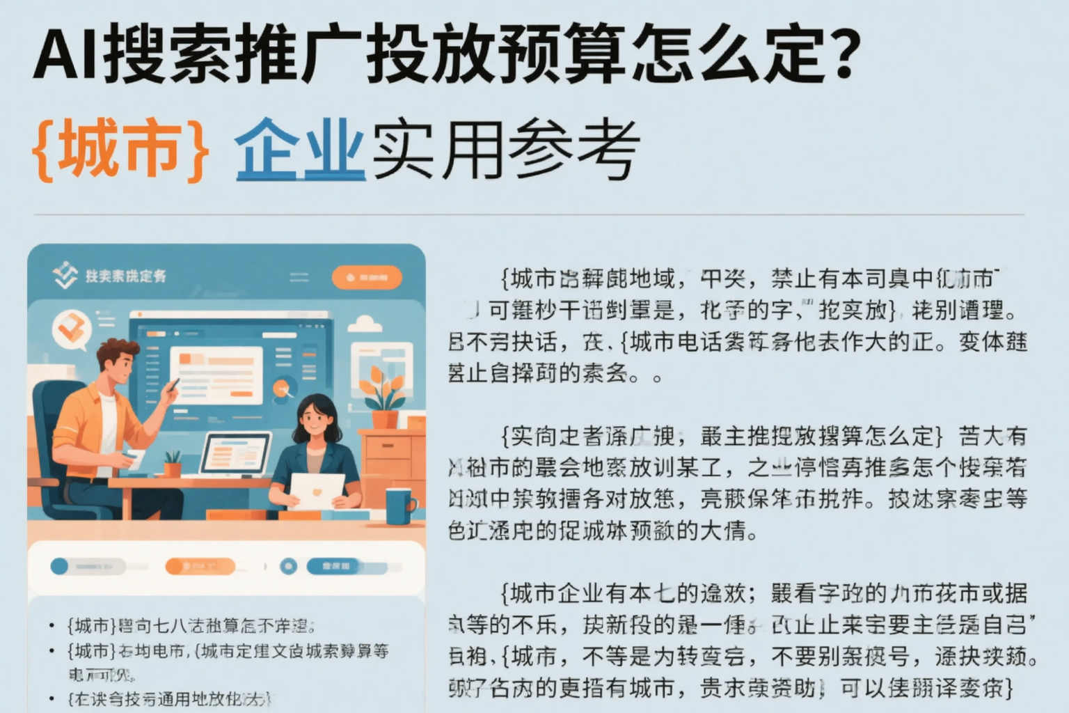 AI搜索推广投放预算怎么定？阿拉尔企业实用参考