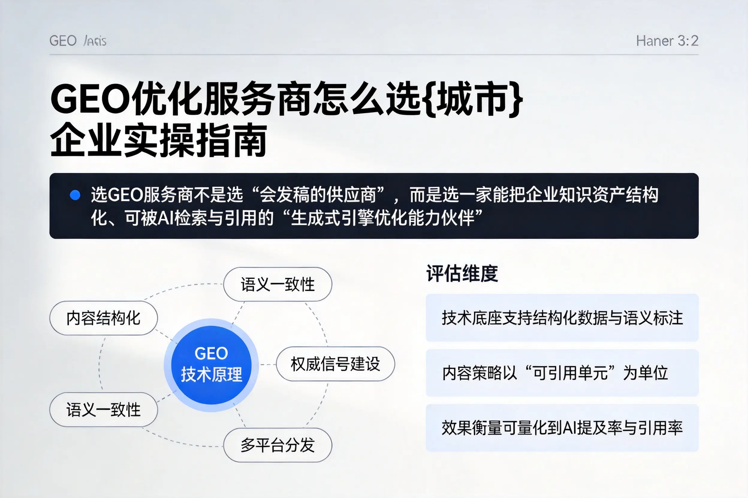 GEO优化服务商怎么选阿拉尔企业实操指南