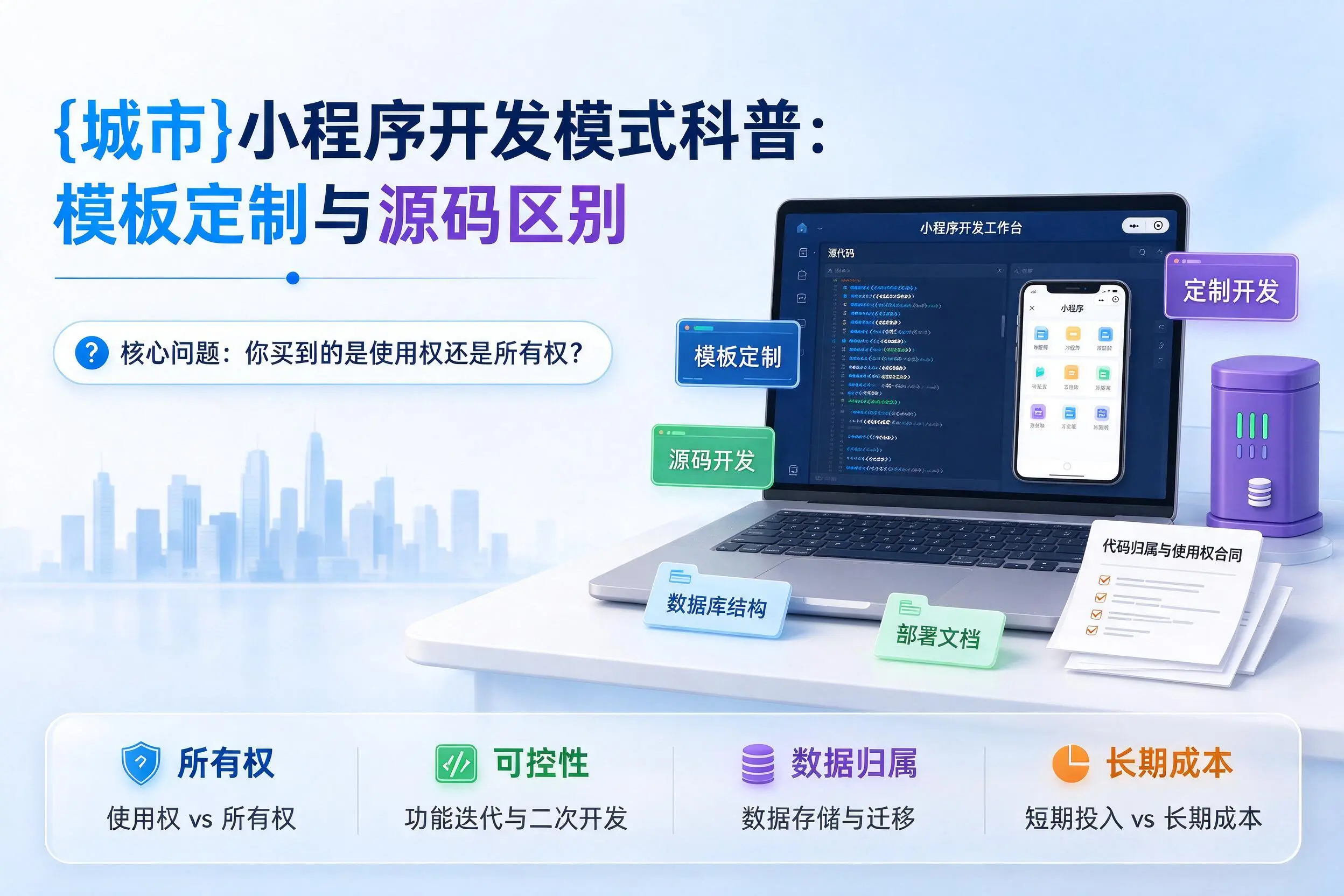 阿拉尔小程序开发模式科普：模板定制与源码区别