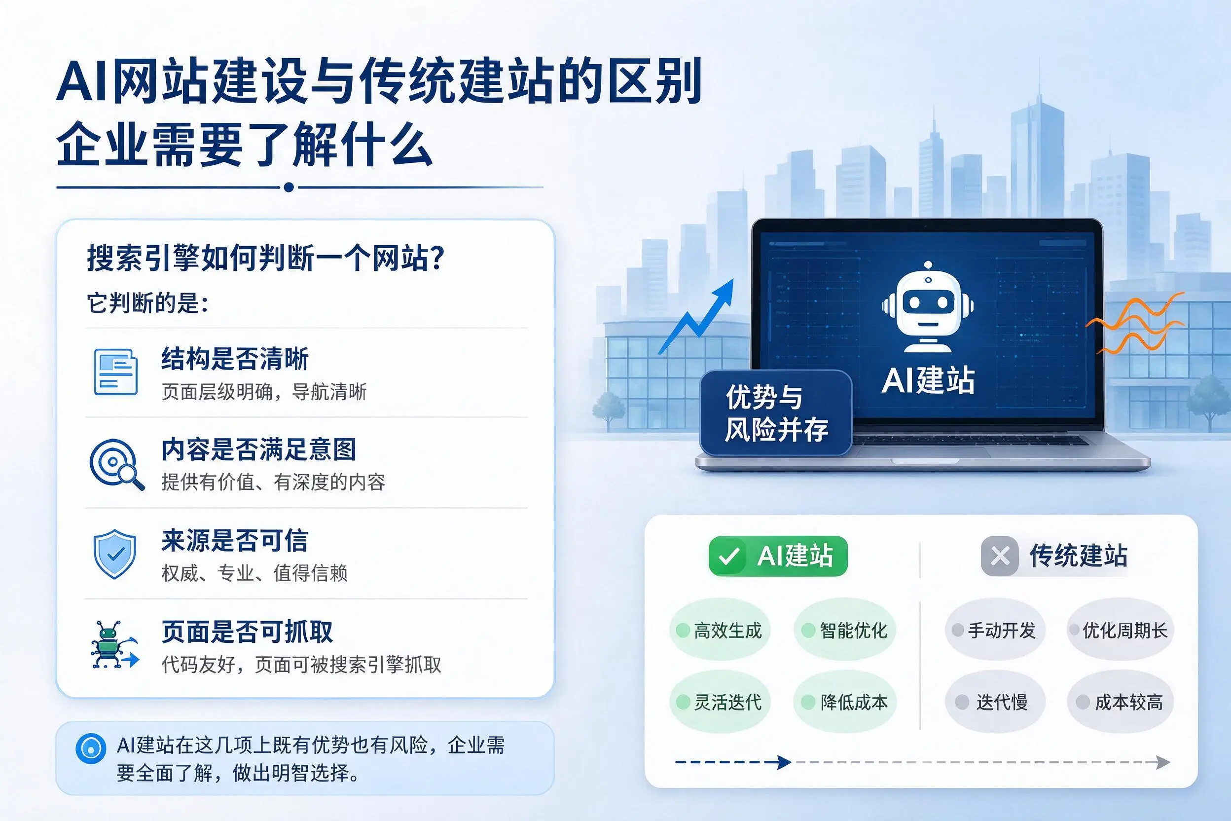 AI网站建设与传统建站的区别，阿拉尔企业需要了解什么