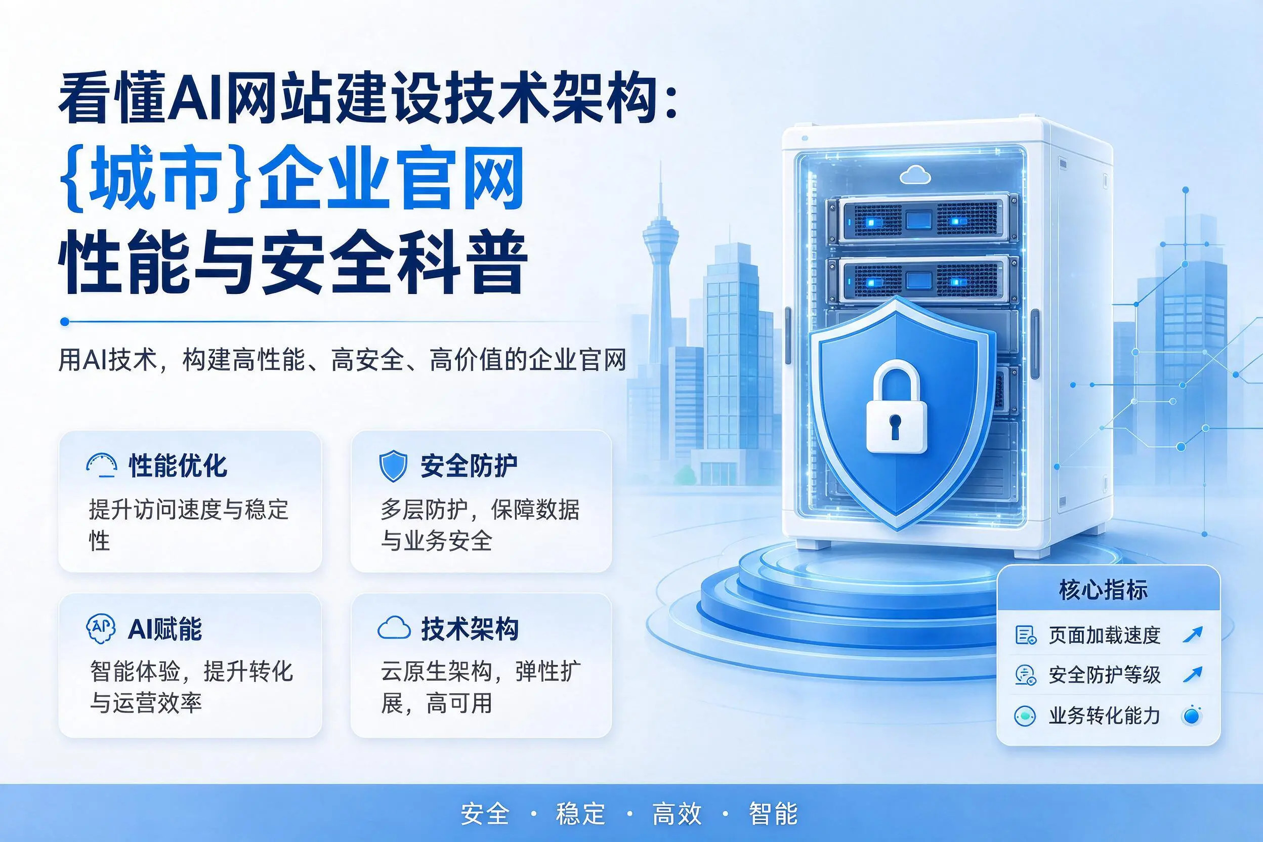 看懂AI网站建设技术架构：阿拉尔企业官网性能与安全科普
