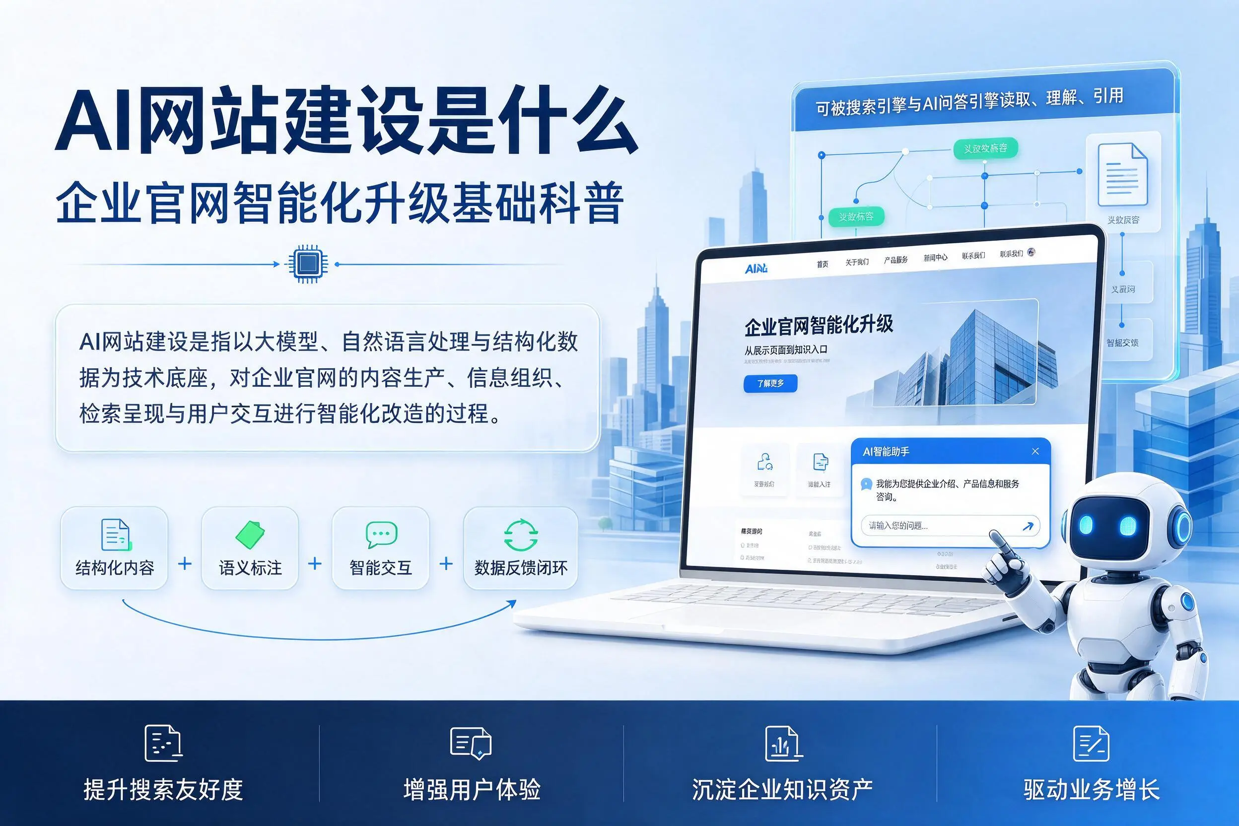 AI网站建设是什么：阿拉尔企业官网智能化升级基础科普