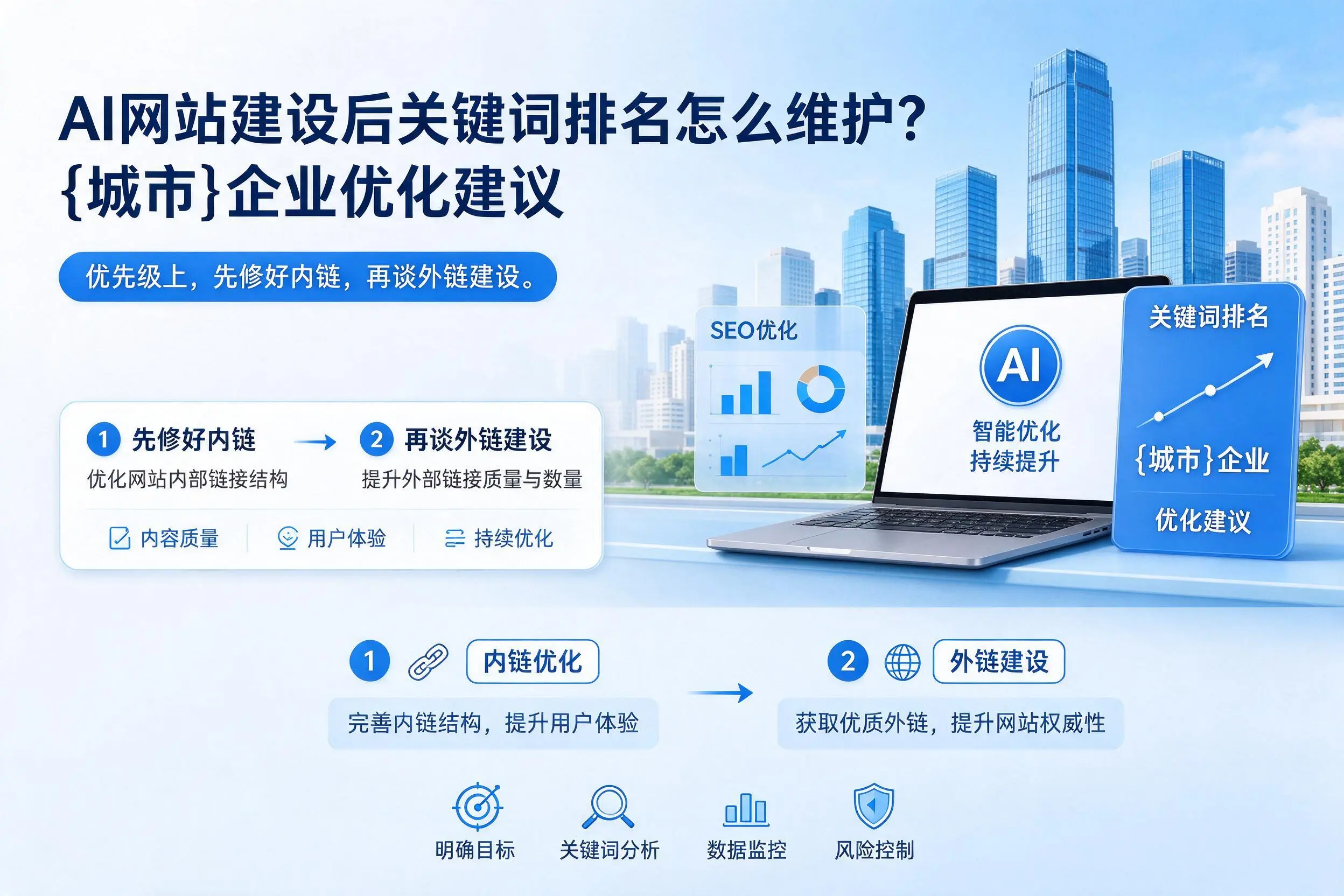 AI网站建设后关键词排名怎么维护？阿拉尔企业优化建议