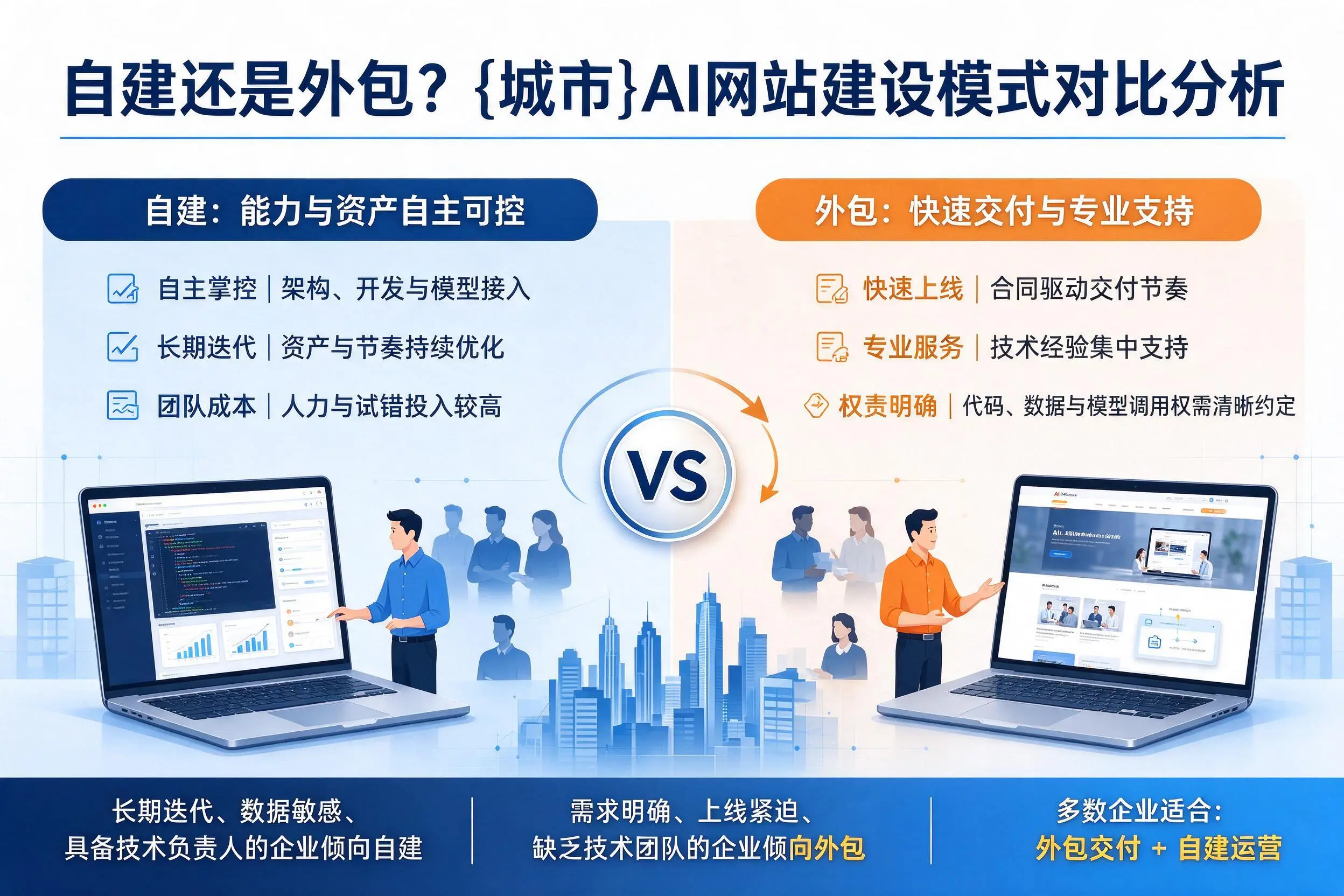 自建还是外包？阿拉尔AI网站建设模式对比分析