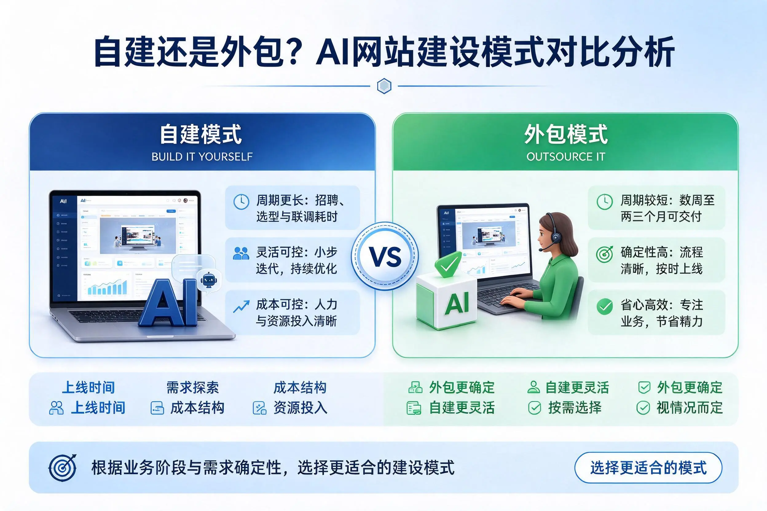 自建还是外包？阿拉尔AI网站建设模式对比分析